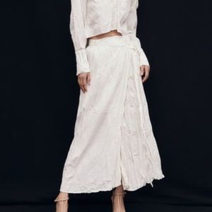 Ninety Percent textured skirt, sustainable and organic